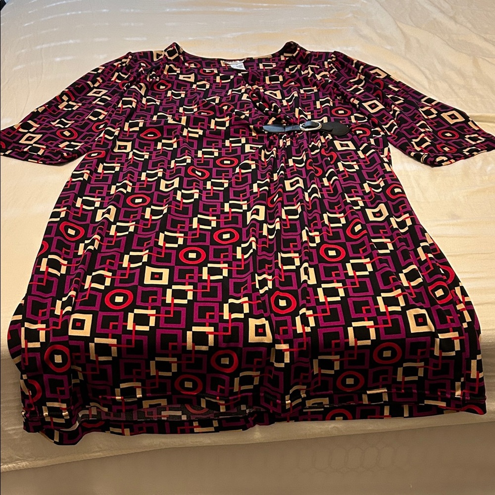 Geometric Patterned Dress